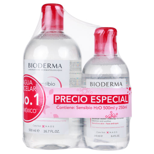 Bioderma Kit Sensibio Desmaquillante H2O 500Ml + Sensibio H2O 250Ml 1 - 7506307514835