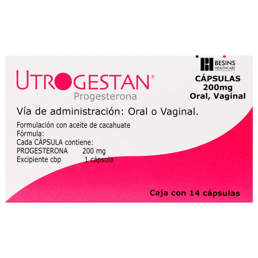 Utrogestan 200Mg Con 14 Capsulas (Progesterona) - WeCare Pharma