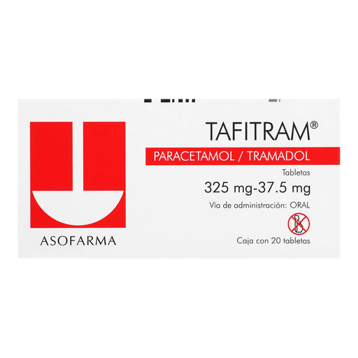 Tafitram 325Mg/37.5Mg Con 20 Tabletas (Paracetamol/Tramadol) - WeCare Pharma