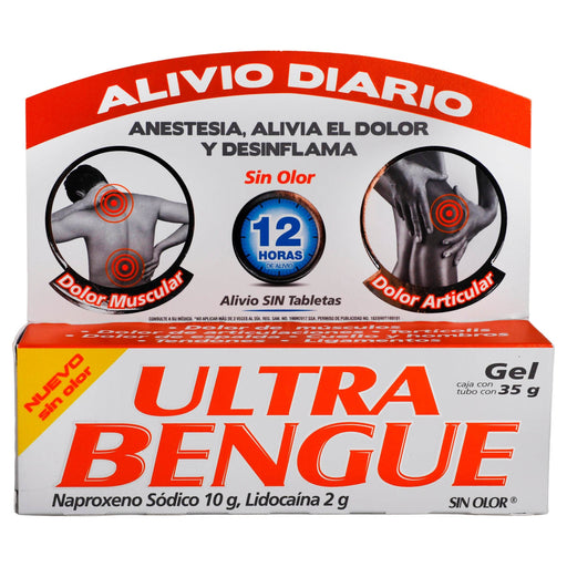 Ultra Bengue Gel 10G/2G 35G (Naproxeno/Lidocaina) - WeCare Pharma