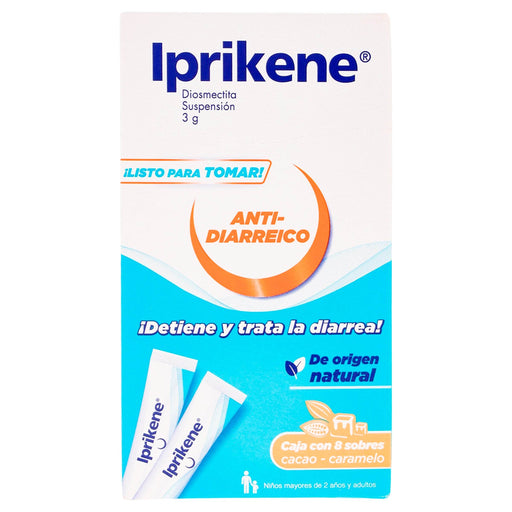 Iprikene Suspensión Antidiarreico Cacao Caramelo 3G Sobres Con 8 - WeCare Pharma