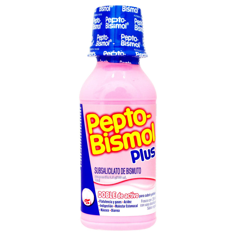 Pepto Bismol Plus Suspensión 3.5G/100Ml 236Ml (Subsalicilato De Bismuto) - WeCare Pharma