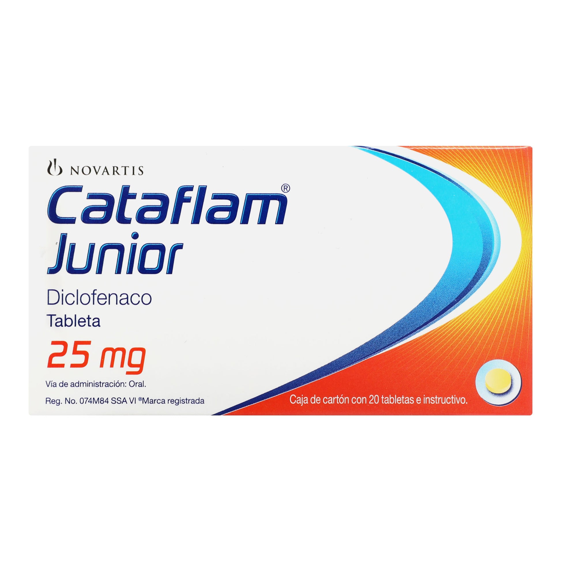 Cataflam Junior 25Mg Con 20 Tabletas (Diclofenaco) 1 - 7501094911126