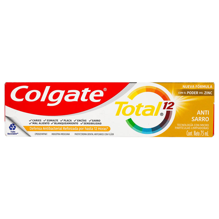 Pasta Dental Colgate Total 12 Anti Sarro 75Ml - WeCare Pharma