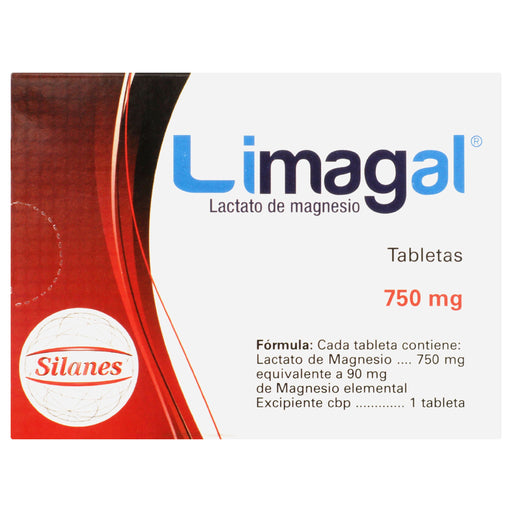 Limagal 750Mg Con 60 Tabletas (Lactato De Magnesio) 1 - 7501101660849