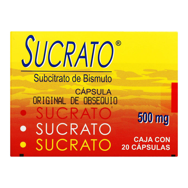 Sucrato 500Mg Con 20 Capsulas (Subcitrato De Bismuto) - WeCare Pharma