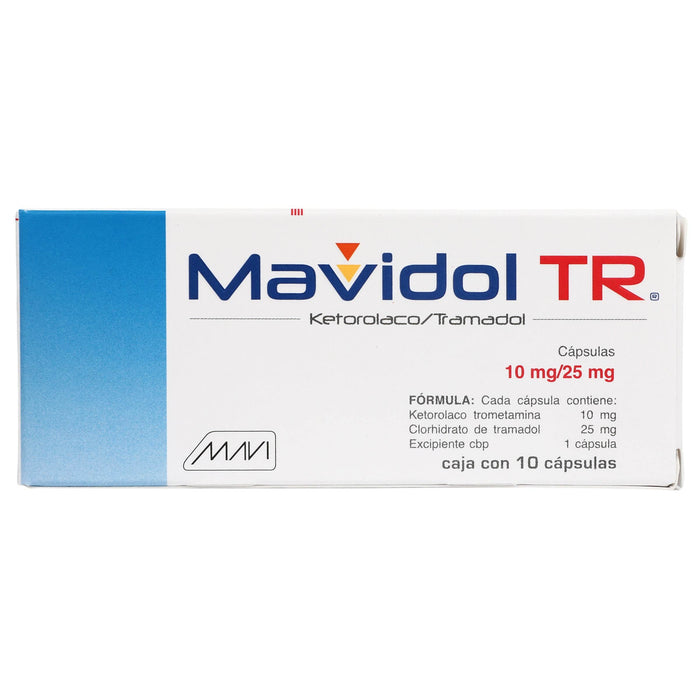 Mavidol Tr Sl 10/25Mg Con 10 Tabletas (Ketorolaco/Tramadol) - WeCare Pharma