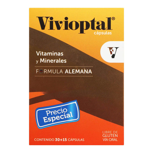 Vivioptal Con 30+15 Capsulas (Vitaminas Y Minerales) - WeCare Pharma