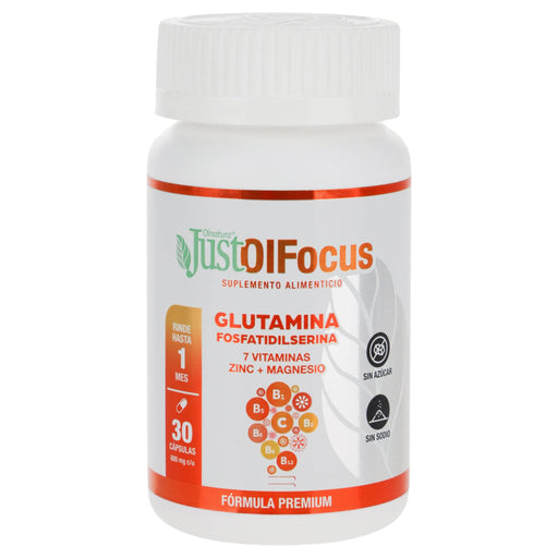 Just Olfocus Glutamina 7 Vitaminas Capsulas Con 30 - WeCare Pharma