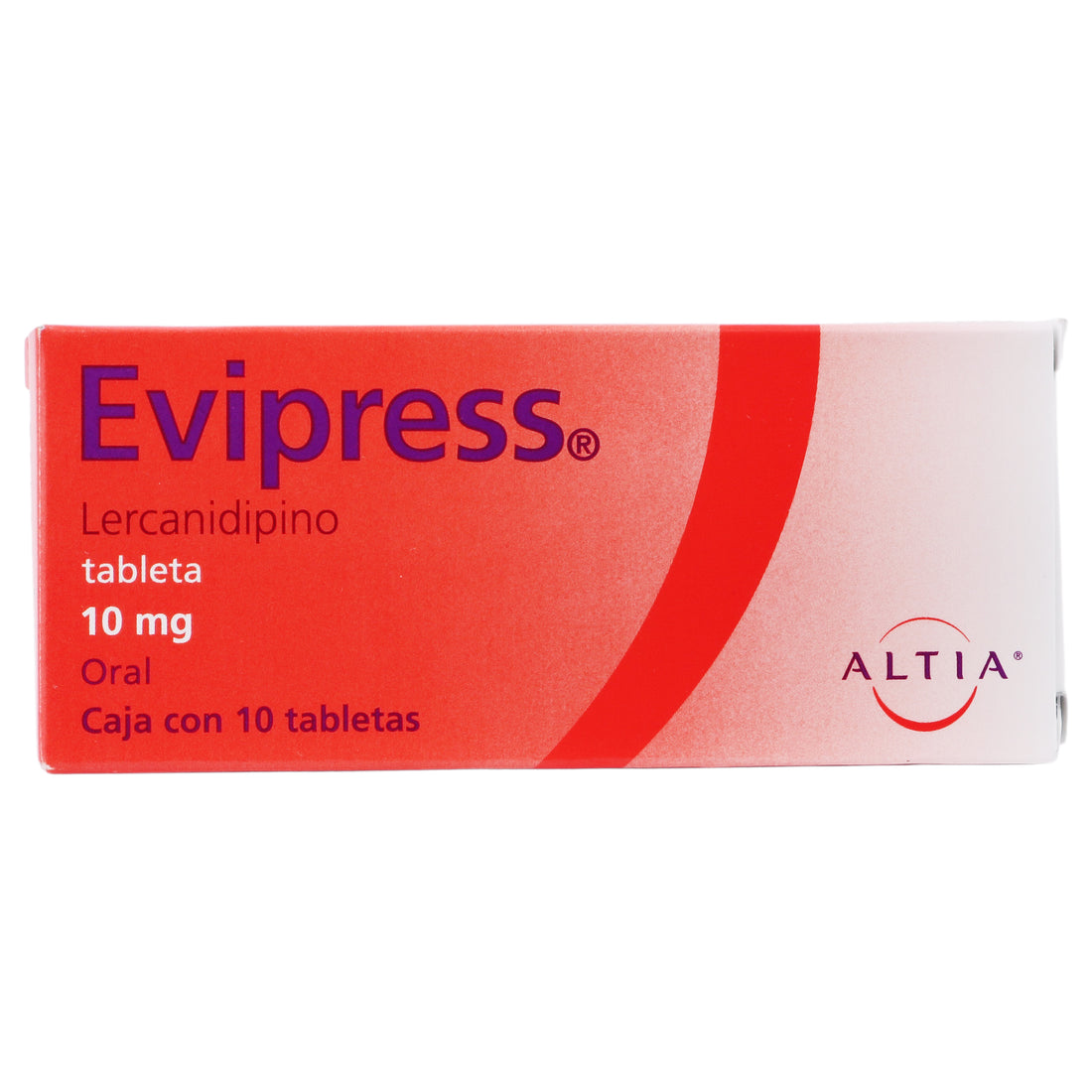 Evipress 10Mg Con 10 Tabletas (Lercanidipino) 1 - 7501314705511