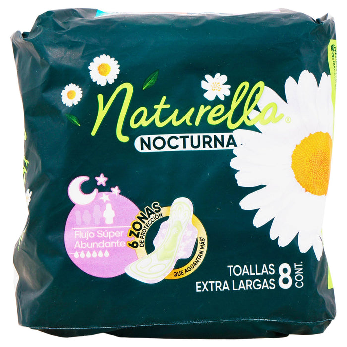 Toallas Naturella Super Abundante Con 8 - WeCare Pharma