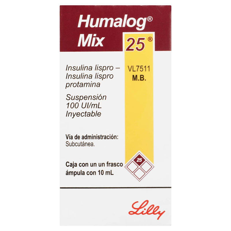 Humalog Mix 2 Frasco 100Unid/Ml 10Ml Con 1 Ampulas (Insulina Lispro/Insulina Lispro) - WeCare Pharma