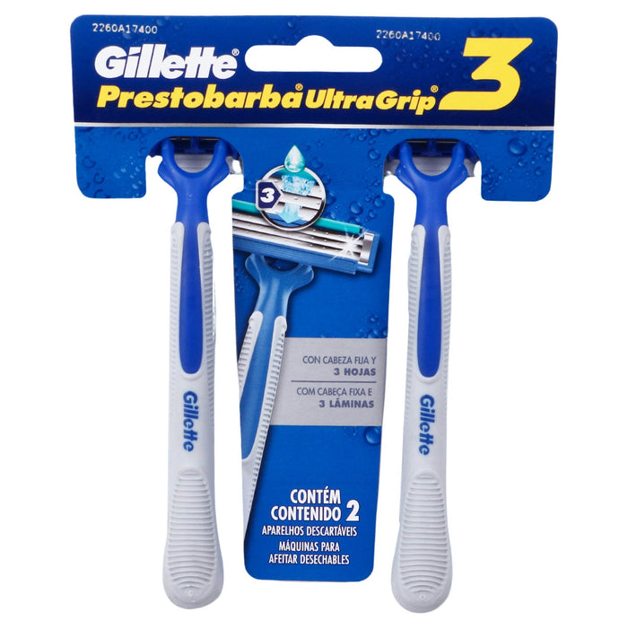 Maquina Para Afeitar Gillette Prestobarba Ultragrip Con 2 - WeCare Pharma