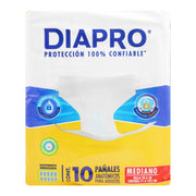 Pañal Adulto Diapro Mediano Con 10 - WeCare Pharma