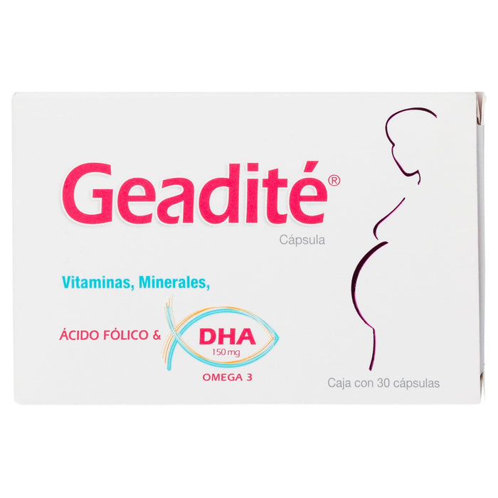 Geadite 150Mg Con 30 Capsulas (Acido Folico/Omega 3) - WeCare Pharma