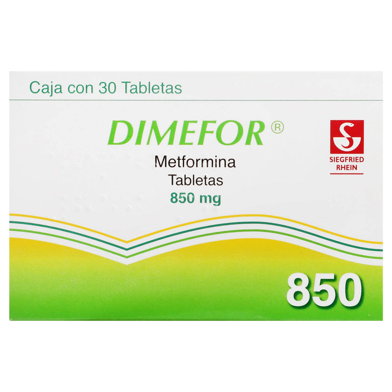 Dimefor 850Mg Con 30 Tabletas (Metformina) - WeCare Pharma