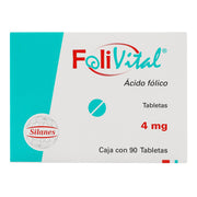 Folivital 4Mg Con 90 Tabletas (Acido Folico) - WeCare Pharma