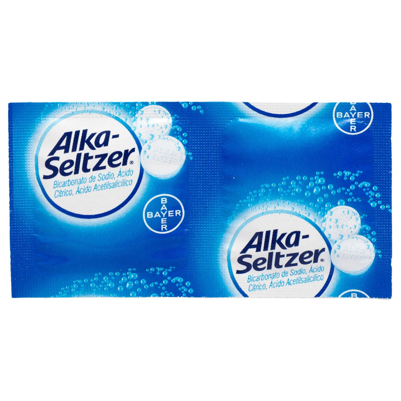 Alka Seltzer Efervecente V 1.98G/1G/324Mg 2 Tabletas (Bicarbonato/Ac Citrico/ Ac Acetilsalicilico) - WeCare Pharma
