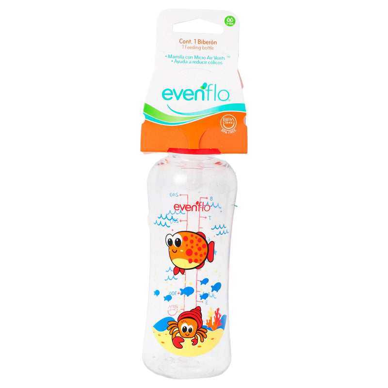 tetero evenflo Evenflo 8oz Aquarium Baby Bottle — WeCare Pharma