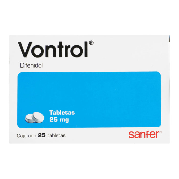 Vontrol 25Mg Con 25 Tabletas (Difenidol) 1 - 7501070635664