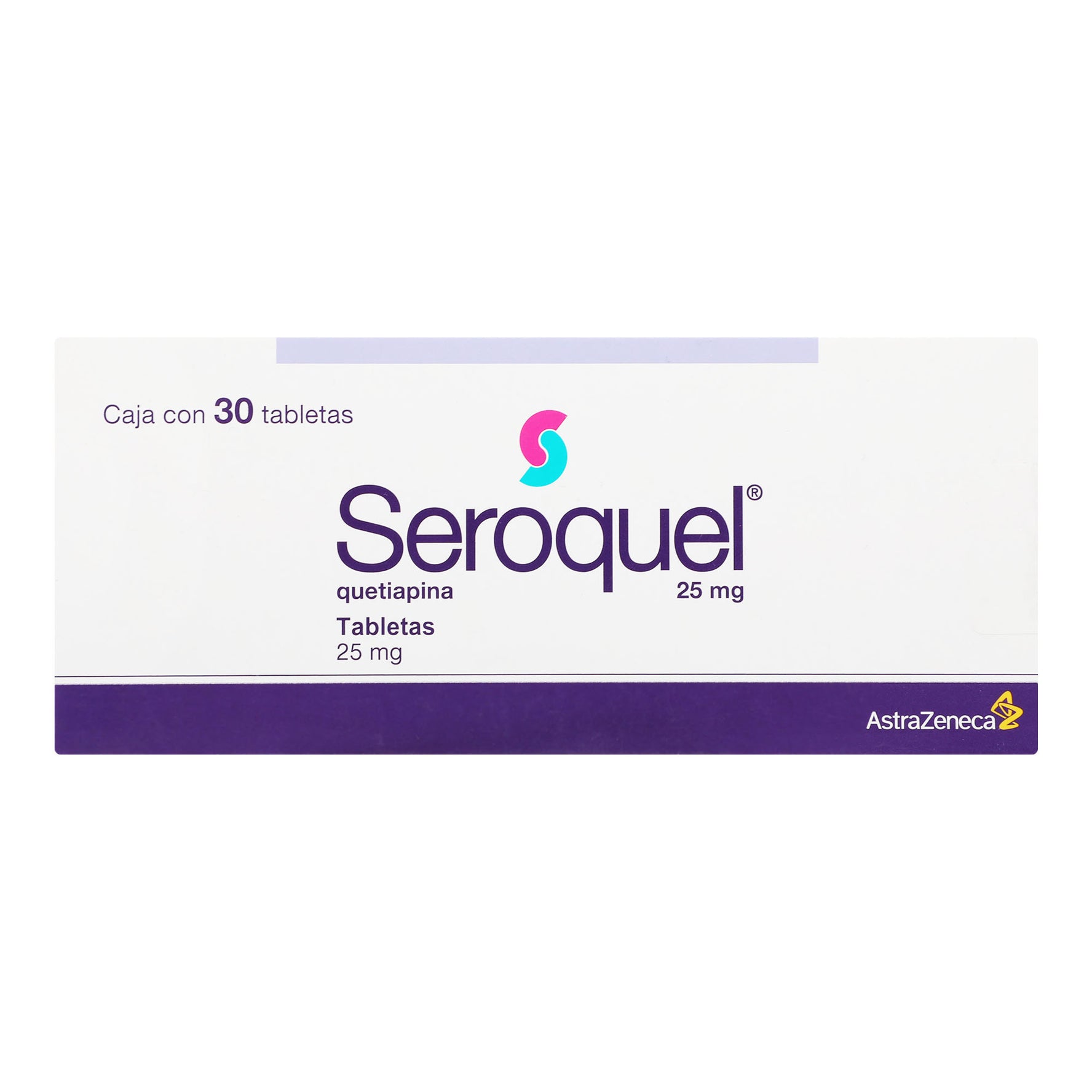 Seroquel 25Mg Con 30 Tabletas (Quetiapina) 1 - 7501098608398