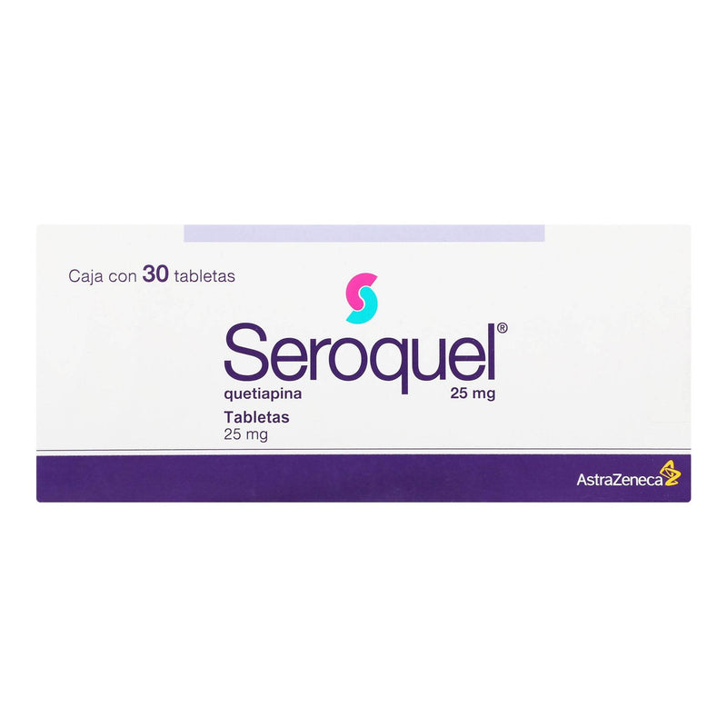 Seroquel 25Mg Con 30 Tabletas (Quetiapina) - WeCare Pharma