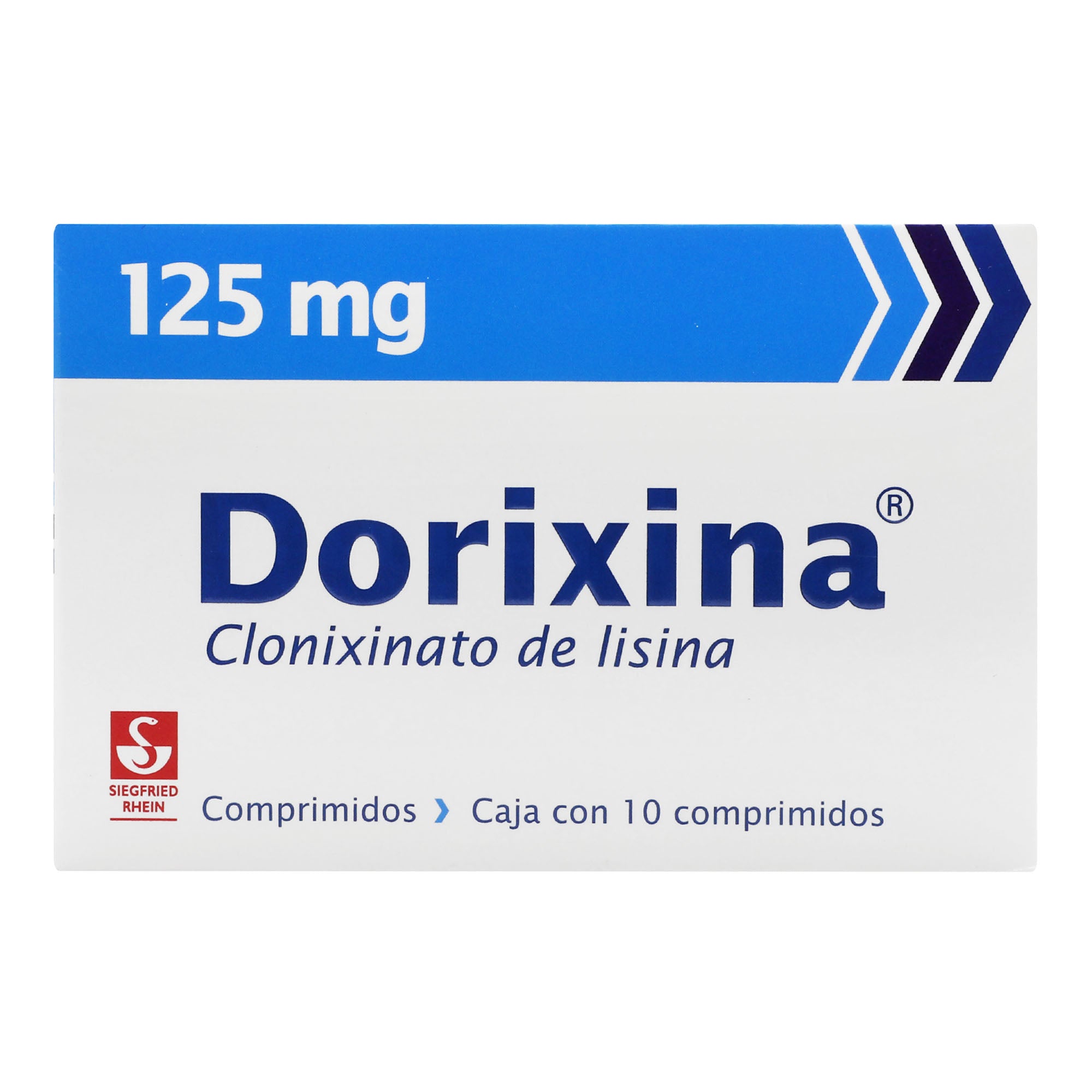 Dorixina 125Mg Con 10 Tabletas (Clonixinato De Lisina) 1 - 7501300409881