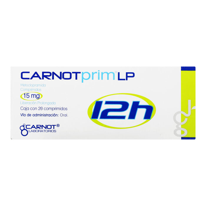 Carnotprim Lp 15Mg Con 20 Comprimidos (Metoclopramida) 1 - 7501124103484