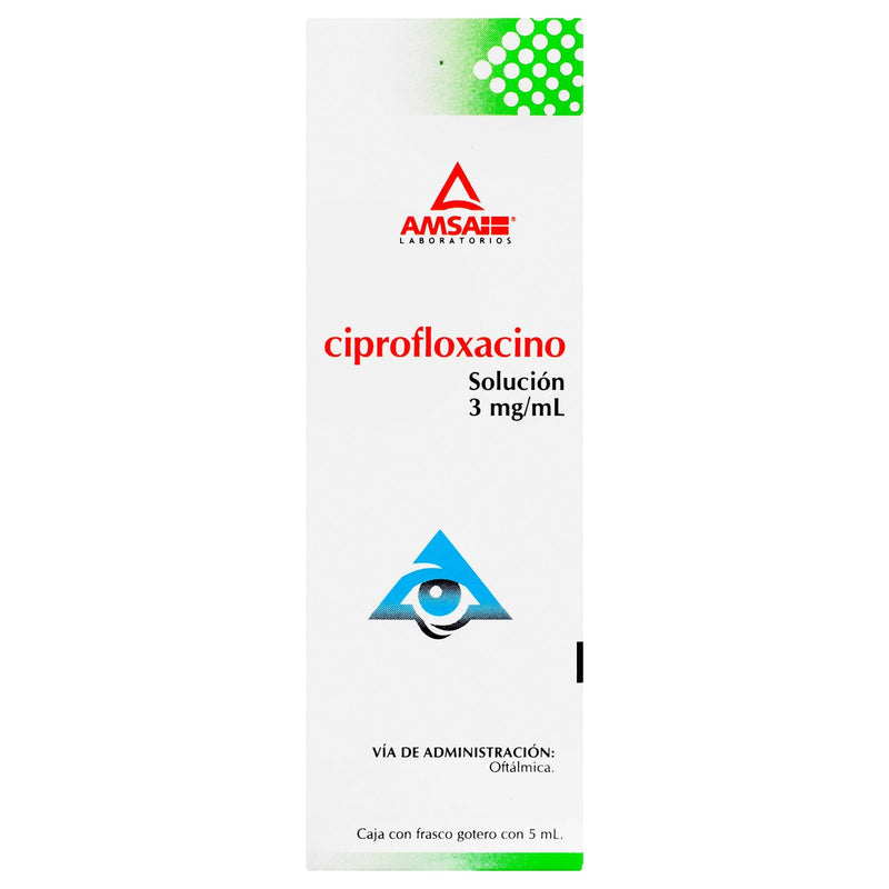 Ciprofloxacino 3 Mg Solución Oftálmica 5 Ml Amsa - WeCare Pharma