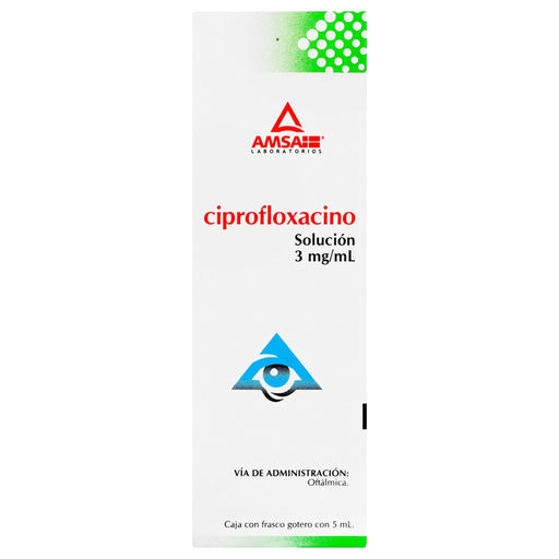 Ciprofloxacino 3 Mg Solución Oftálmica 5 Ml Amsa - WeCare Pharma