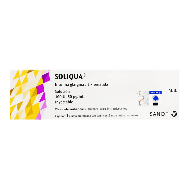 Soliqua Pluma 100Unid/Ml 3Ml Con 1 (Insulina Glargina) - WeCare Pharma