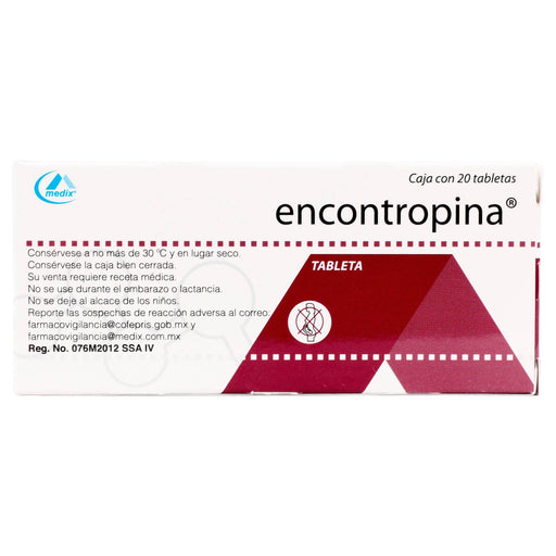 Encontropina 10Mg/20Mg Con 20 Tabletas (Ketorolaco/Hioscina) - WeCare Pharma