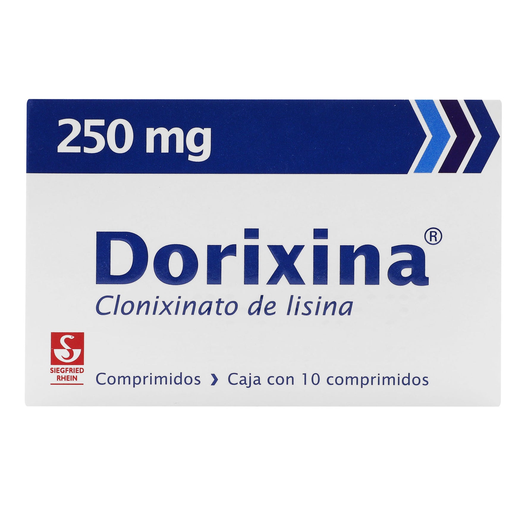 Dorixina 250Mg Con 10 Tabletas (Clonixinato De Lisina) 1 - 7501300409713