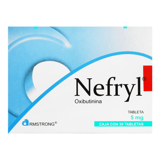 Nefryl 5Mg Con 30 Tabletas (Oxibutinina) 1 - 7501089809131