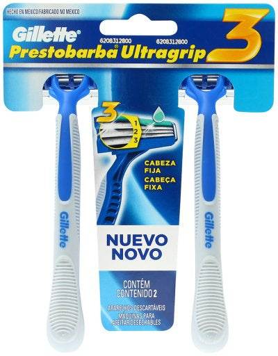 Maquina Para Afeitar Gillette Prestobarba Ultragrip Con 2 - WeCare Pharma