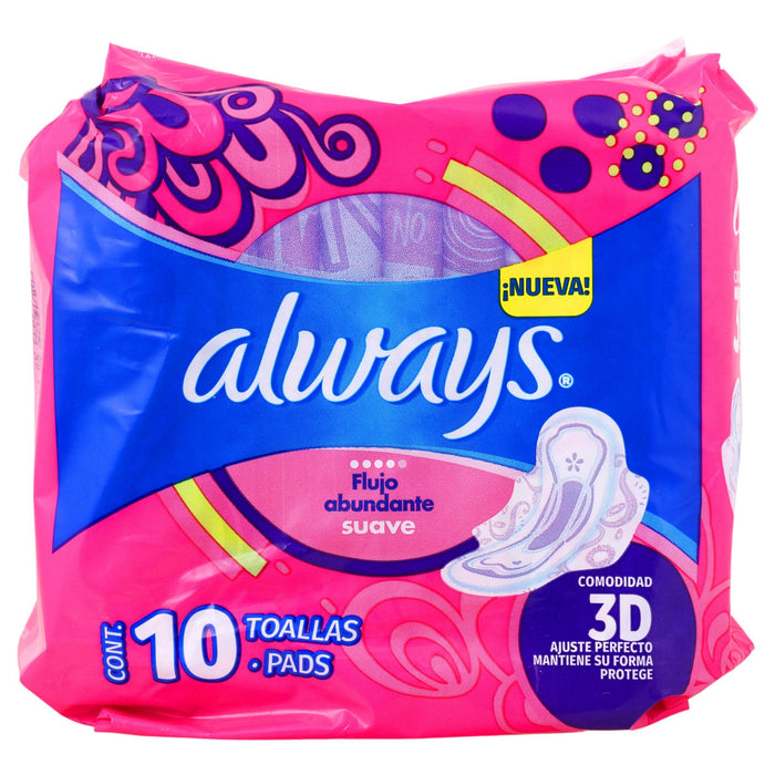 Toallas Always Pink Con 10 - WeCare Pharma