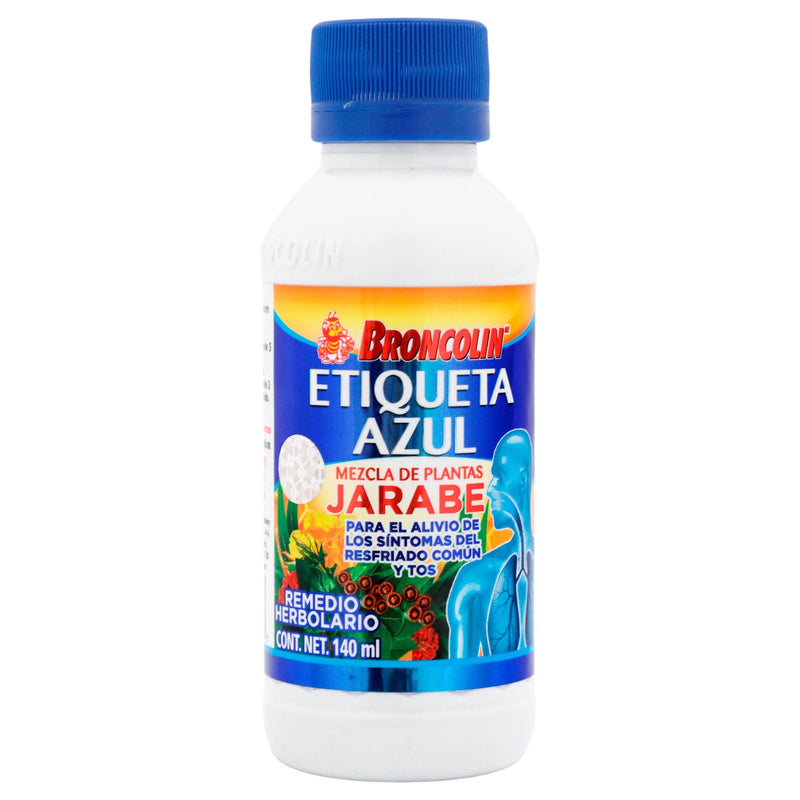 Broncolin Etiqueta Azul Jarabe 140Ml (Mezcla De Plantas) - WeCare Pharma