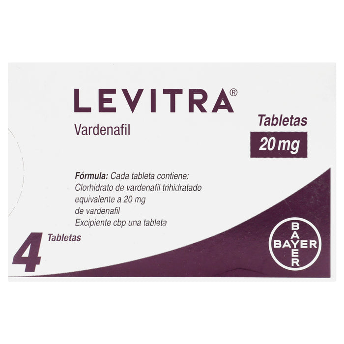 Levitra 20Mg Con 4 Tabletas (Vardenafil) 1 - 7501318620186