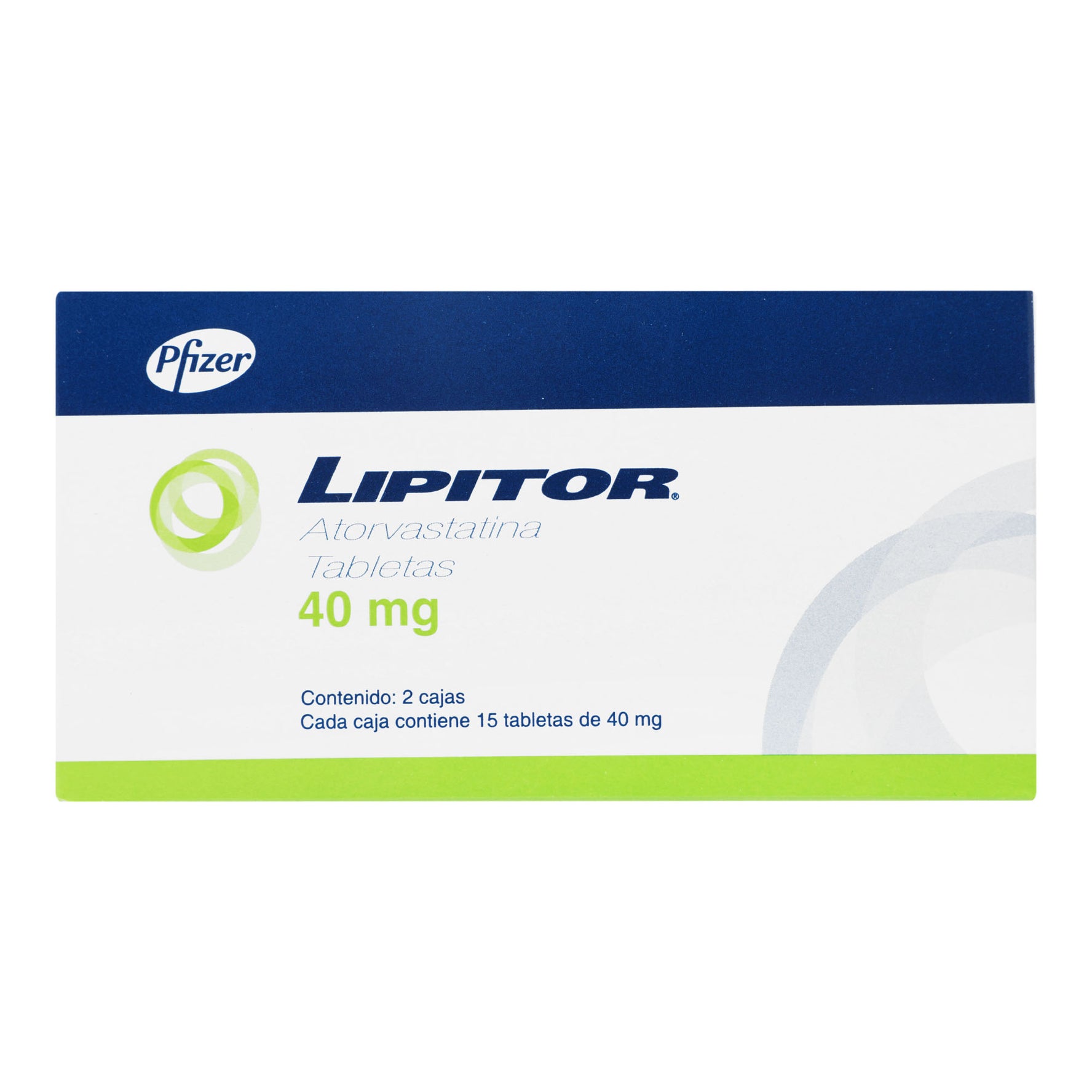 Lipitor 40Mg Con 15+15 Tabletas (Atorvastatina) 1 - 7501287640901