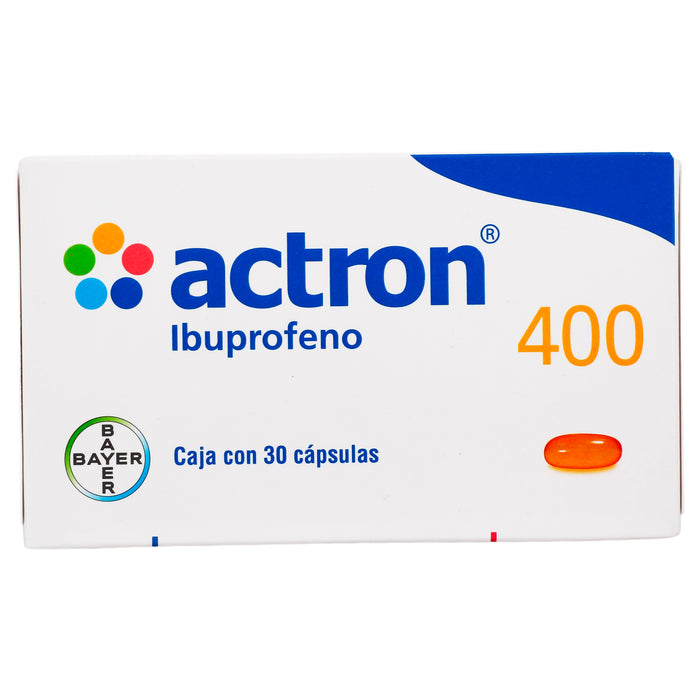 Actron 400Mg Con 30 Capsulas (Ibuprofeno) 1 - 7501318634701