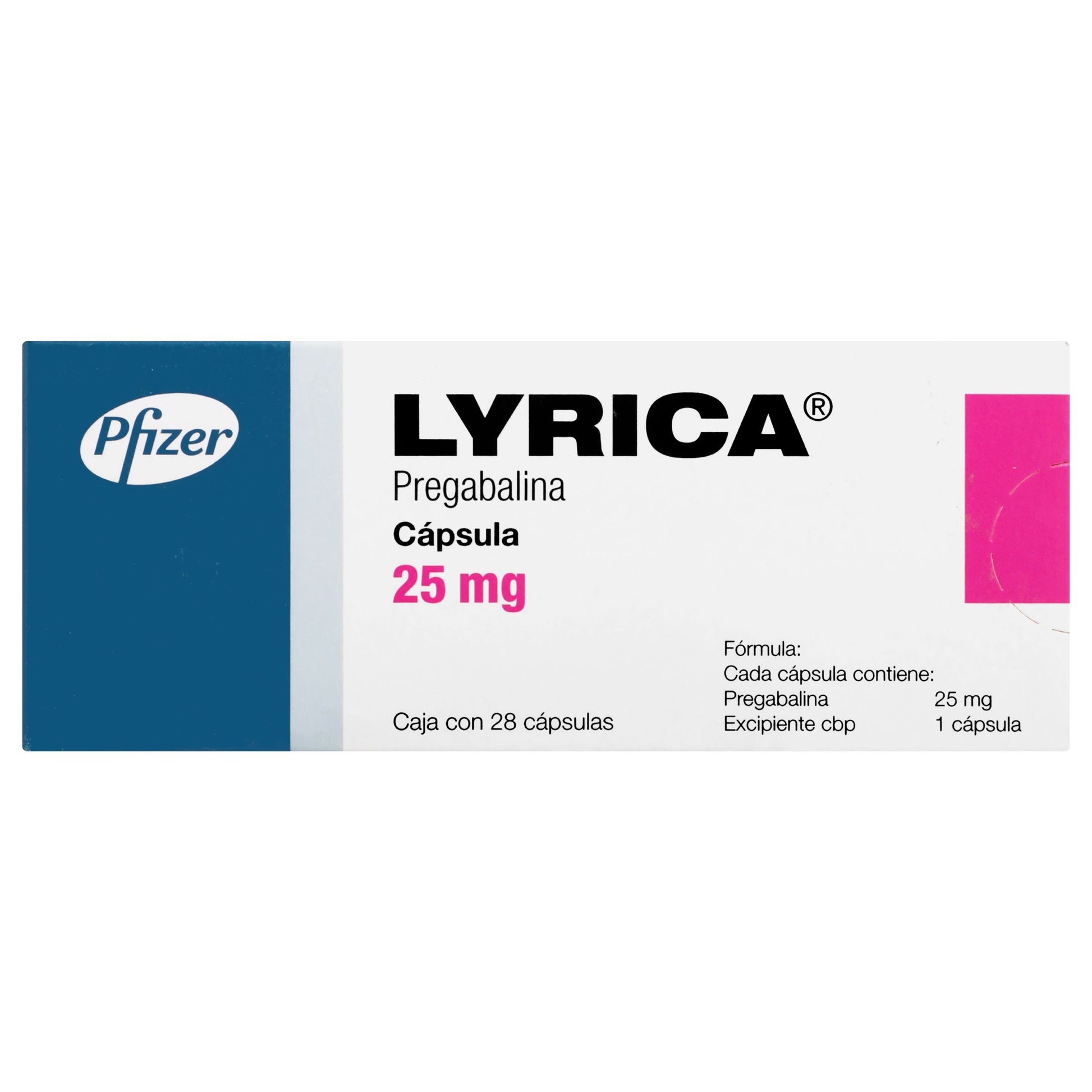 Lyrica 25Mg Con 28 Tabletas (Pregabalina) 1 - 7501287670953