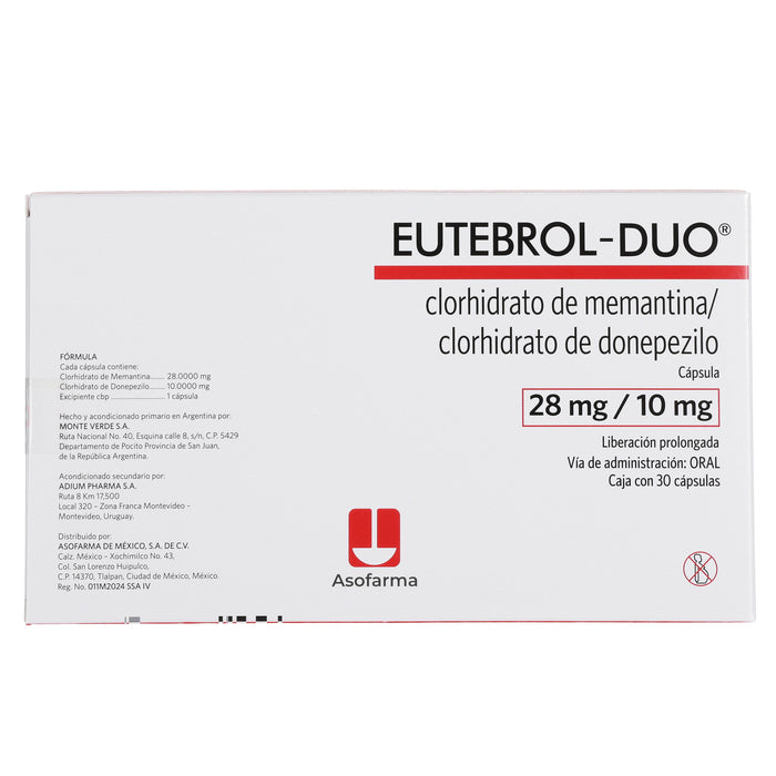Etubrol-Duo (Memantina/Donepezilo) Capsulas 28Mg/10Mg Con 30 - WeCare Pharma