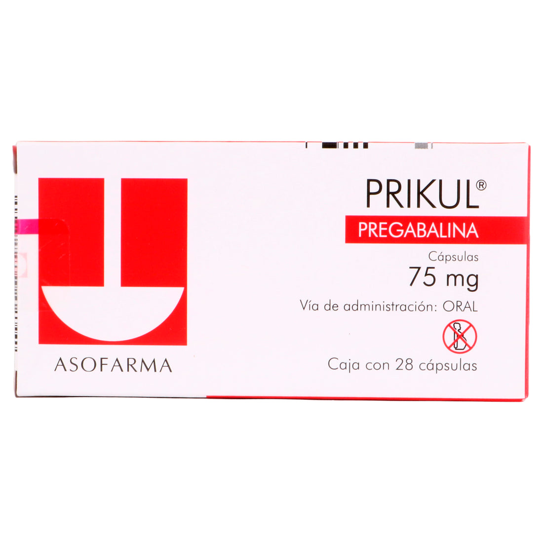 Prikul 75Mg Con 28 Capsulas (Pregabalina) 1 - 7841141003726