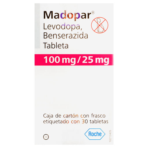 Madopar 100Mg/25Mg Con 30 Tabletas (Levodopa/Benserazida) - WeCare Pharma