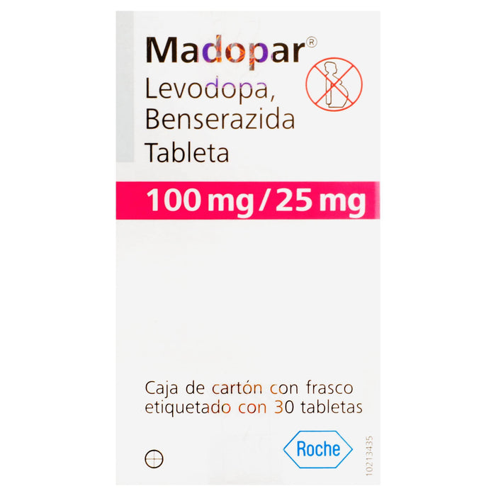 Madopar 100Mg/25Mg Con 30 Tabletas (Levodopa/Benserazida) - WeCare Pharma