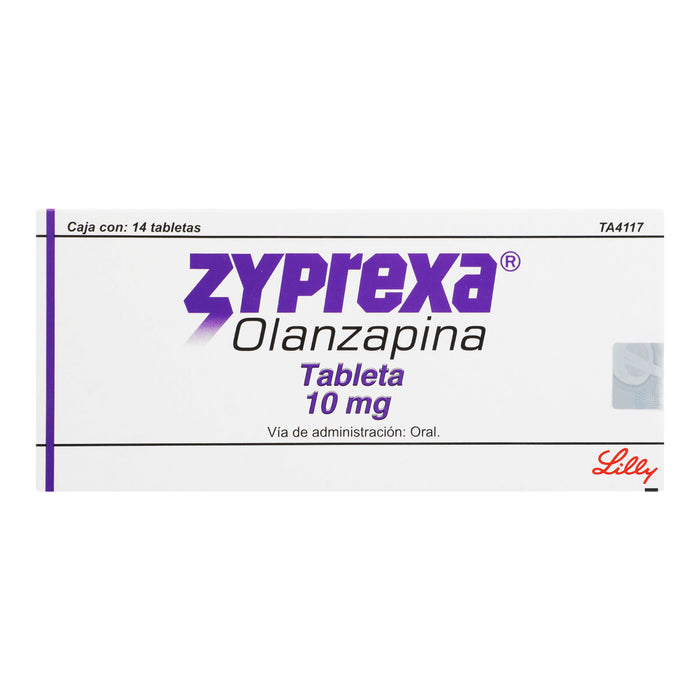 Zyprexa 10Mg Con 14 Tabletas (Olanzapina) 1 - 7501082212075