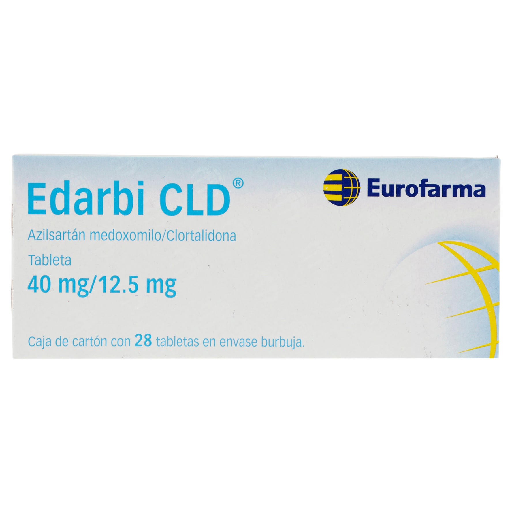 Edarbi Cld 40Mg/12.5Mg Con 28 Tabletas (Azilsartan Medoxomilo/Clortalidona) 1 - 7891317019679