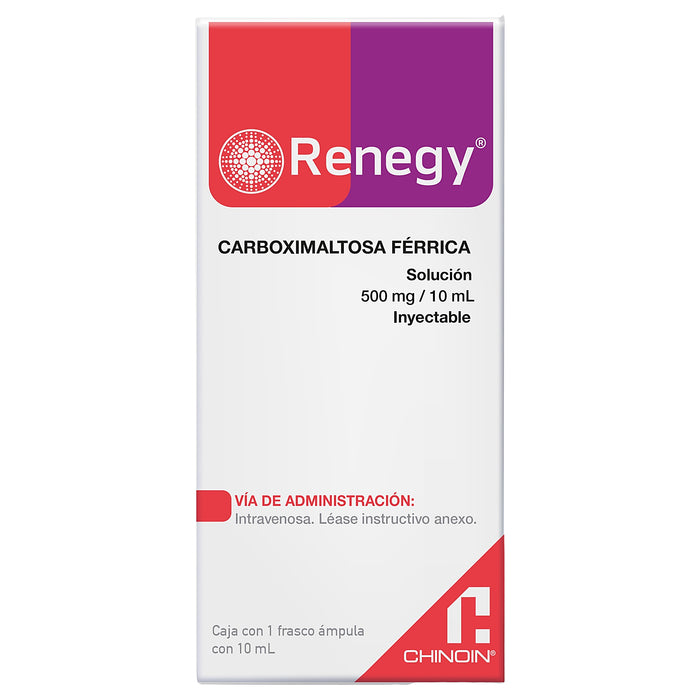 Renegy (Carboximaltosa Ferrica) Fco Amp 500Mg/10Ml C1 7501088505546 1
