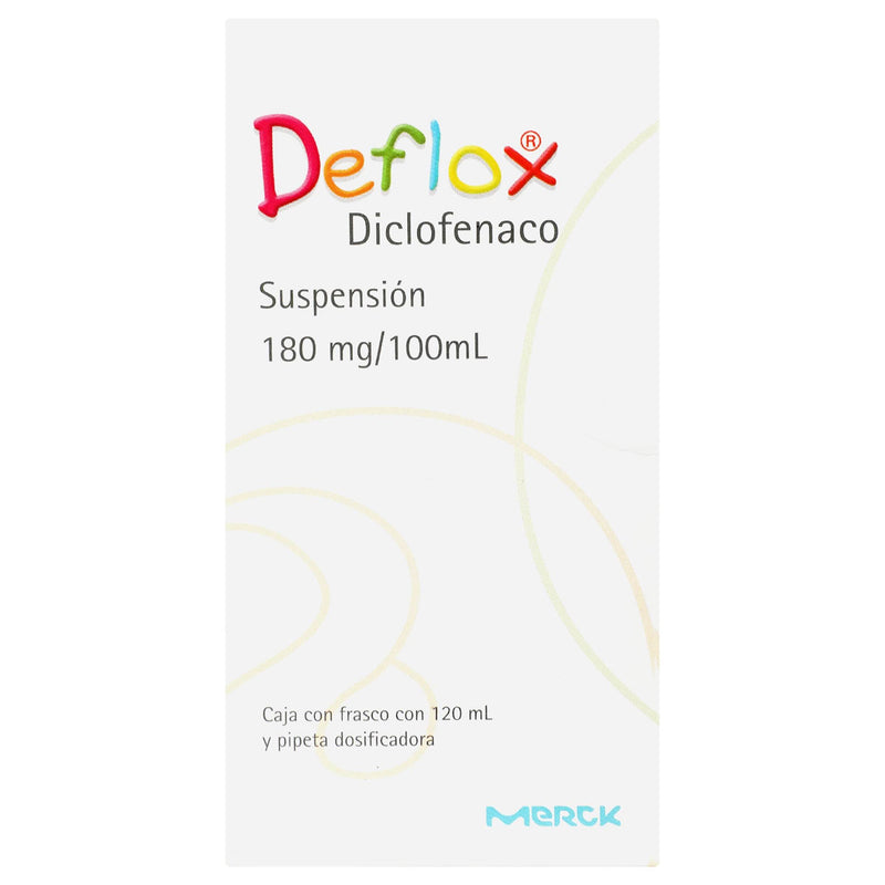 Deflox Suspensión 180Mg/100Ml 120Ml (Diclofenaco) - WeCare Pharma