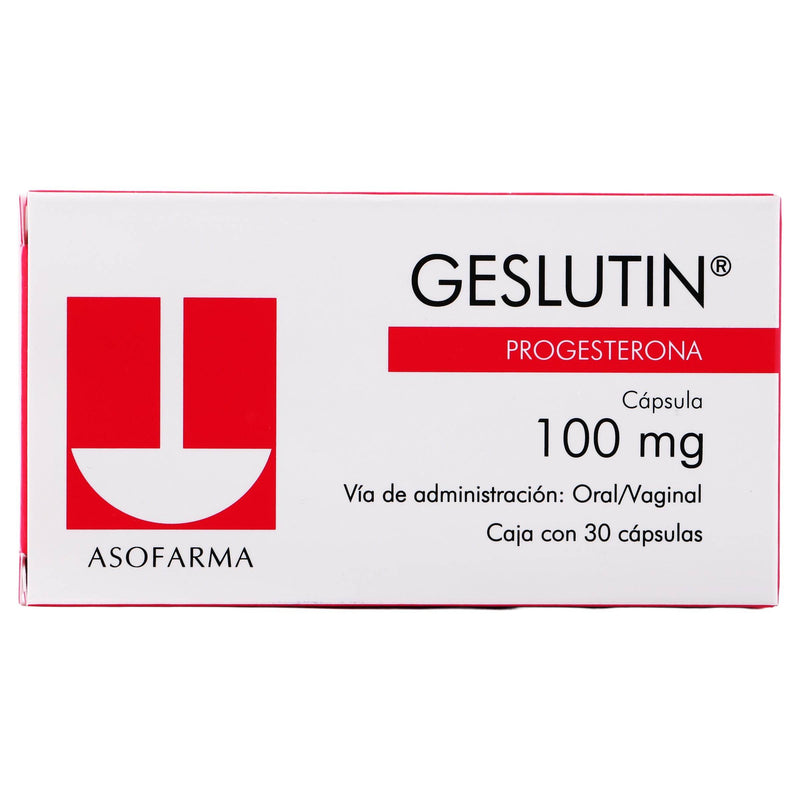 Geslutin 100Mg Con 30 Capsulas (Progesterona) - WeCare Pharma